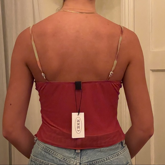 Mesh printed y2k Cider cami - Picture 3 of 4
